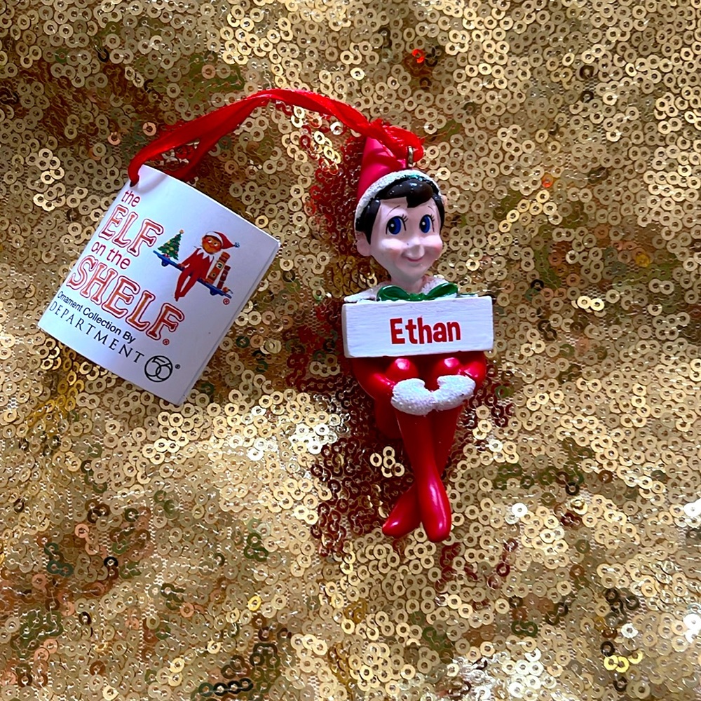 Elf on the shelf ornament Ethan